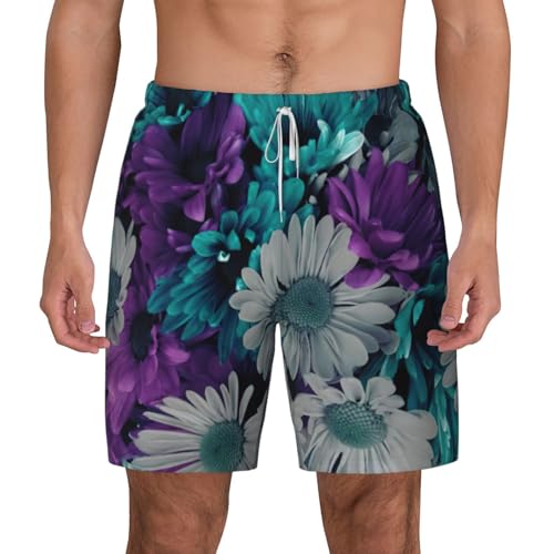 Short de bain respirant homme séchage rapide pour plage surf été floral