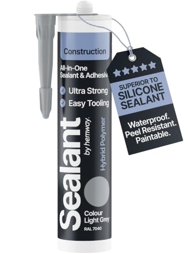 Image of Hemway Construction Light Gray Sealant & Adhesive - 300ml 1 Pack