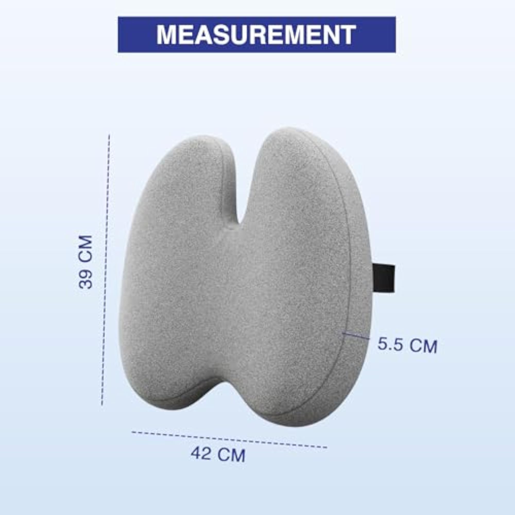 Ergonomic Back Support High Density for Chair, Orthopedic Cushion