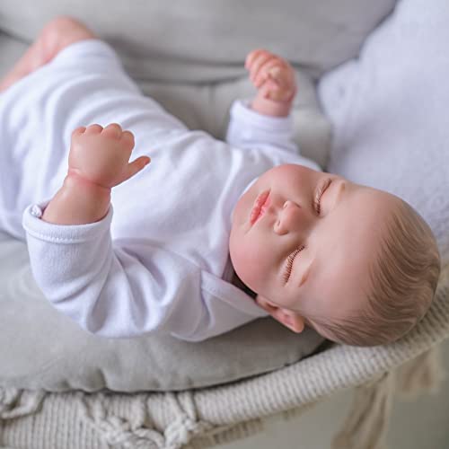 iCradle Reborn Baby Dolls 20 Zoll 50cm Reborn Kleinkind Puppe Weiches Vinyl Silikon Echtes Leben Wie Neugeborene Puppen Magnet Schnuller Geburtstagsgeschenke Spielzeug – Bild 7