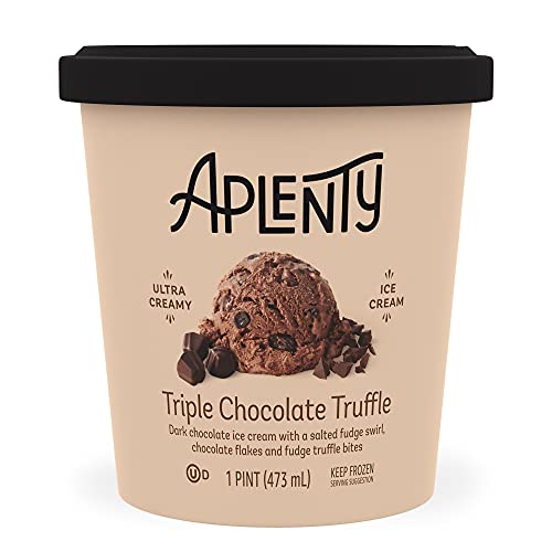 Amazon Brand - Aplenty, Triple Chocolate Truffle Ice Cream, 16 Oz (Frozen) #TOP22