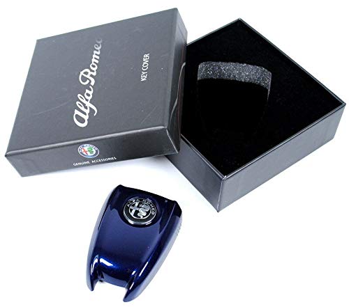 Alfa Romeo Cover llave azul Montecarlo metálico original Giulia y Stelvio