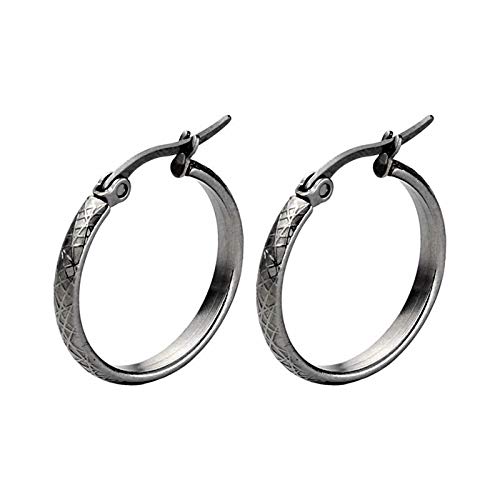 Pendientes de oro para hombre KnSam anti alergias en acero inoxidable unisex que no mancha