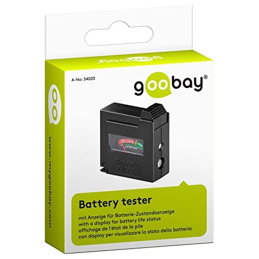 Goobay 54020 - Testeur de Piles analogique, Noir