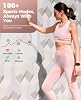 Smartwatch para Mujer y Hombre (recibir/hacer llamadas), pantalla de 2.02" con más de 110 modos deportivos, monitor de sueño, resistente al agua IP68 (caja arena cálida con correa burdeos) 8