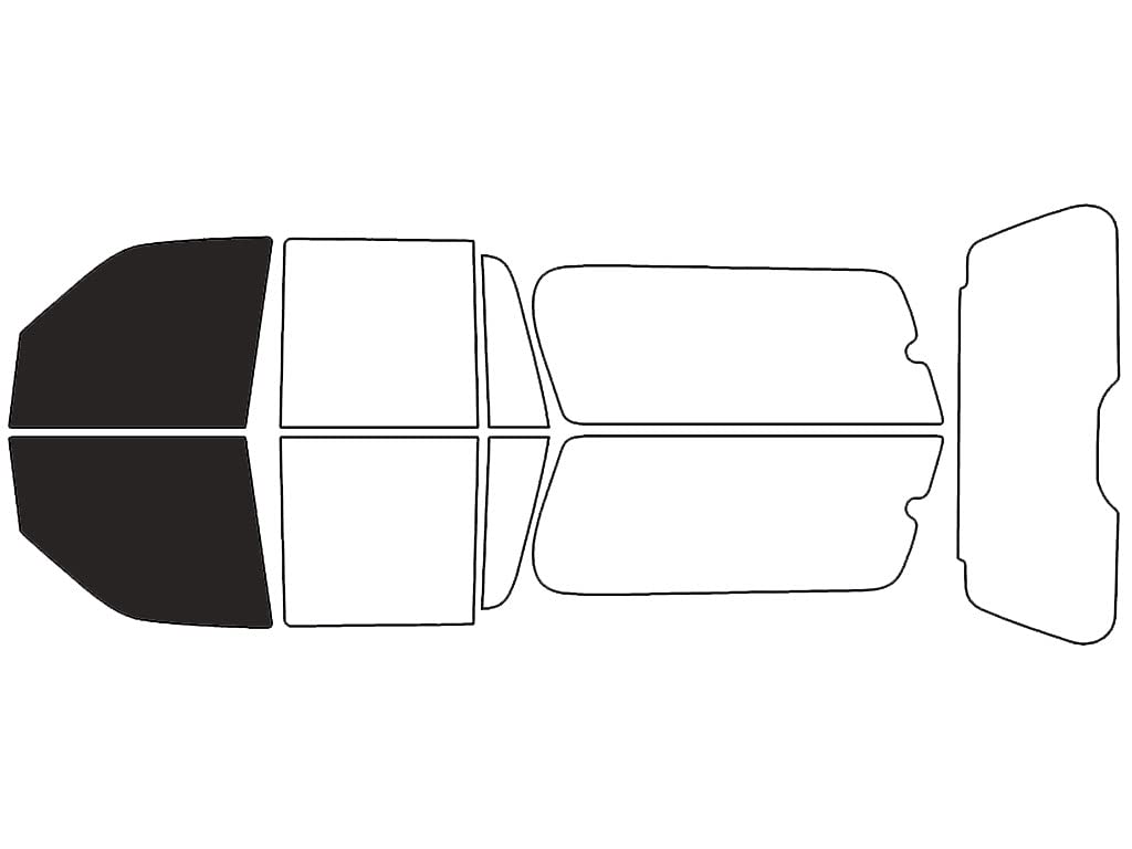 Rvinyl Window Tint Kit Compatible with Ford Expedition 2007-2017 (El) - Front Precut Kit - 20%