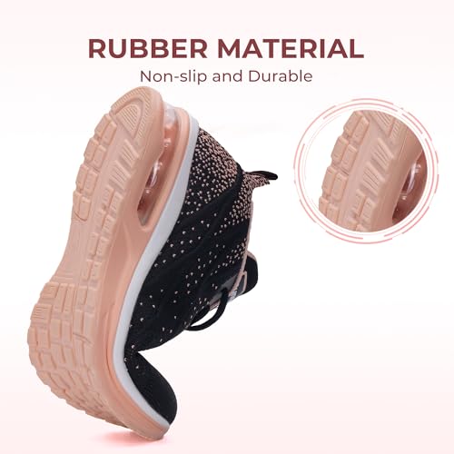 Image of Womens Slip On Tennis Sneakers Walking Running Shoes Easy to Wear