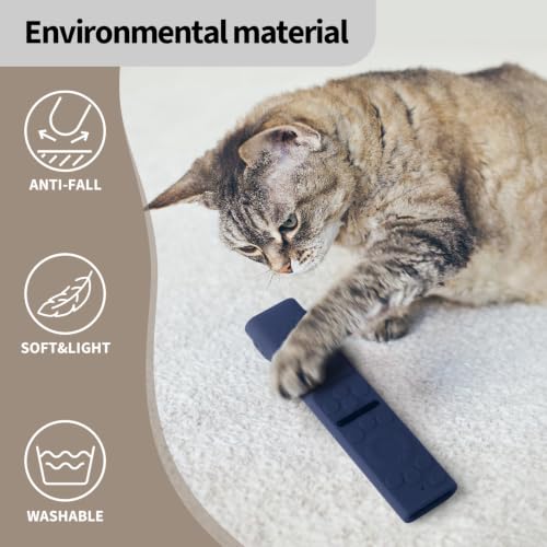 Image of Oboe Silicone Tv Remote Cover Compatible with Samsung Smart Tv Remote 2026 Model BN59-01498A Key Cover Case with Lanyard (B-Dark Blue) REMOT E NOT Included