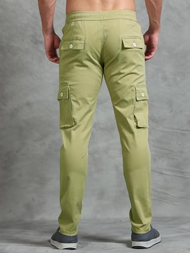 Image of Miraan Men's Regular Fit Mid Rise Cargo Pant