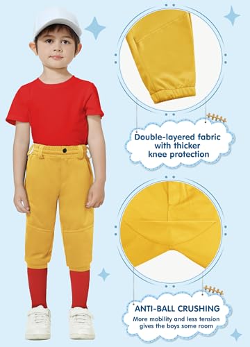 Image of MIVEI 2T 3T 4T 5T to 16Years Toddler Baseball Pants Youth Boys Tball Pants