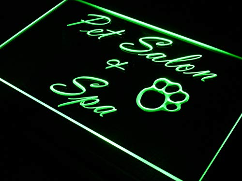 ADVPRO Pet Salon & Spa Dog Grooming LED Neon Sign Green 16 x 12 Inches st4s43-i593-g
