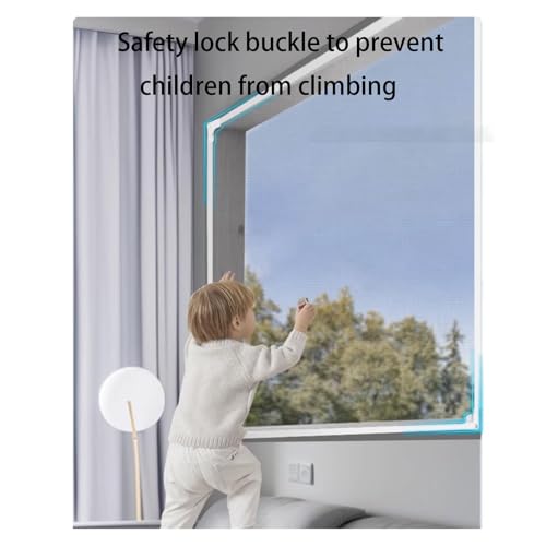 Mosquitera magnética ajustable para ventana con kit de repuesto 6