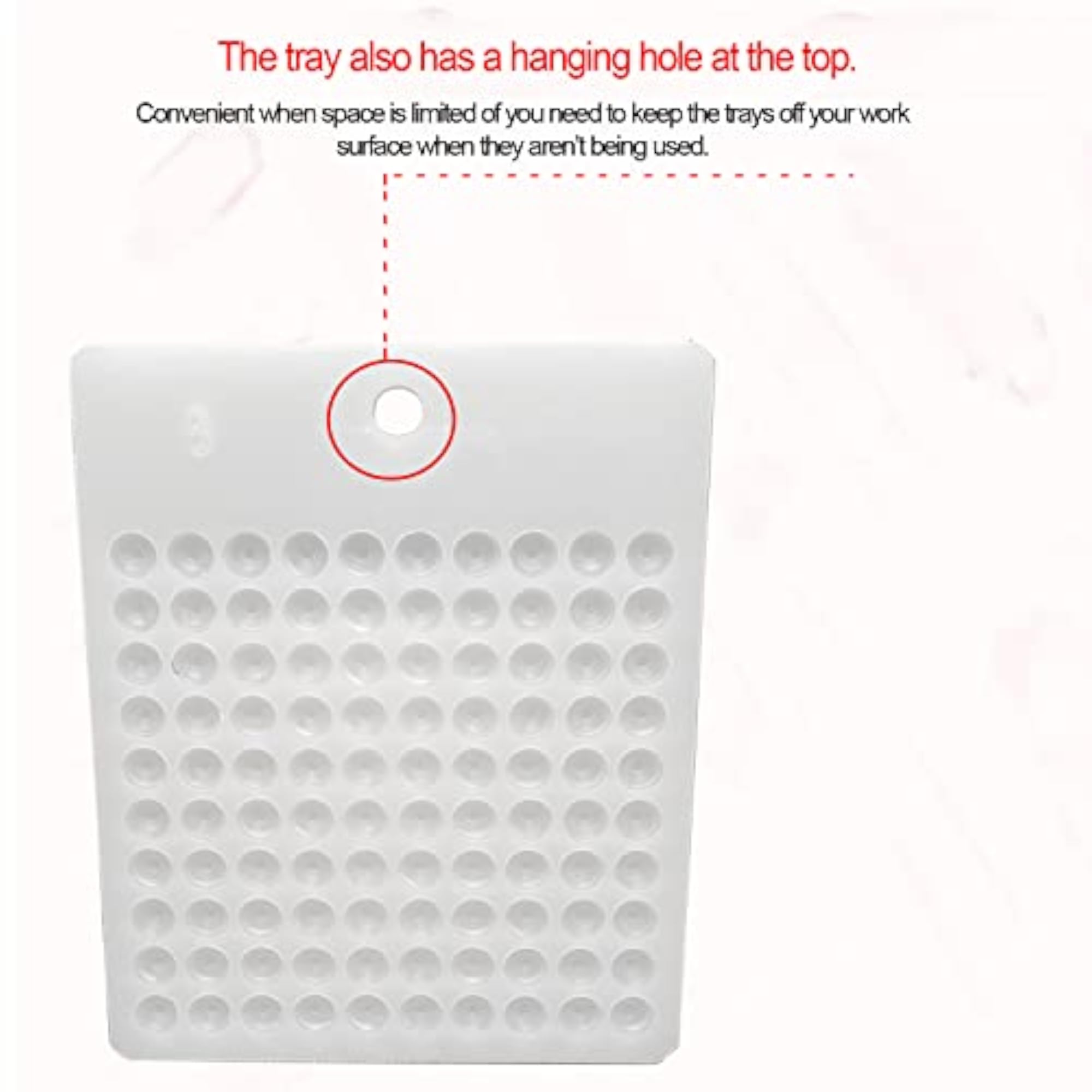 Bead Counting Tool Tray for Organising Crafts, 1pc