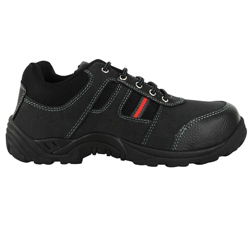 Image of ELECANT Lace-up Steel Toe Safety Shoes for Factory and Industrial Work for Men
