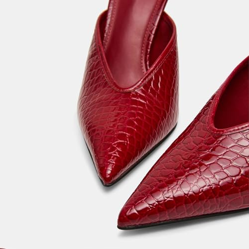 Kitten Heels Mules for Women, Pointed Toe Stilettos Heeled Mules Vintage Classic Slip On Pumps Shoes Wedding Dress Daily Pumps Heels4