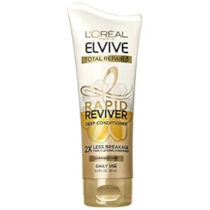 LOreal-Paris-Elvive-Total-Repair-5-Rapid-Reviver-Deep-Conditioner-Repairs-Damaged-Hair-No-Leave-In-Time-Heat-Protectant-with-Damage-Repairing-Serum-and-Protein-6-oz L'Oreal Paris Elvive Total Repair 5 Rapid Reviver Deep Conditioner, Repairs Damaged Hair, No Leave-In Time, Heat Protectant, with Damage Repairing Serum and Protein, 6 oz.