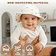 KEWUF Kleinkind Kinder Baby Sonnenhut mit Nackenklappe UPF 50+ UV-Schutz Sommer Bärenohr Hut Breite Starre Krempe Jungen Mädchen Strand Schwimmen Sonnenhüte - A
