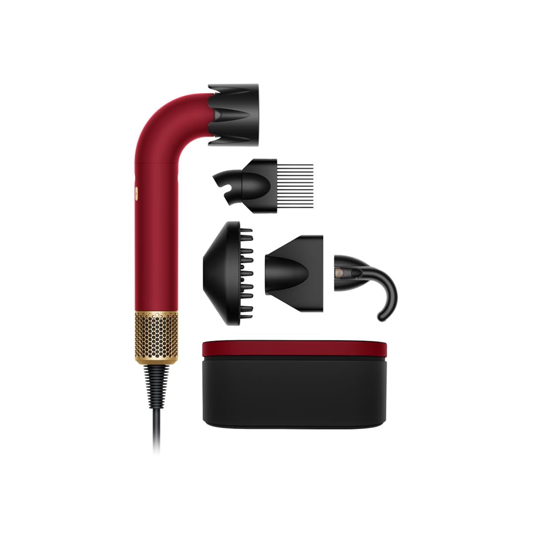 Dyson Supersonic r™ sèche-​cheveux – Cheveux bouclés à frisés (Rouge velours et or.)