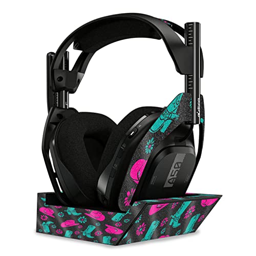 Image of MightySkins Glossy Glitter Skin Compatible with Astro A50 Wireless Headphones + Base Station (Gen 4) - Neon Cowgirl | Protective, Durable High-Gloss Glitter Finish | Easy to Apply | Made in The USA