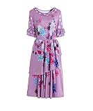 Women Isabela Madrigal Costume Adult Princess Dresses Isabella Womens Costume (XXL, Purple)