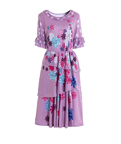 Women Isabela Madrigal Costume Adult Princess Dresses Isabella Womens Costume (XXL, Purple)