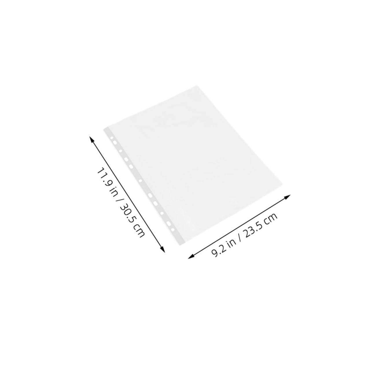 100 Stück Klarsichthüllen A4 Robust für Dokumente und Fotos mit Toploaderdesign