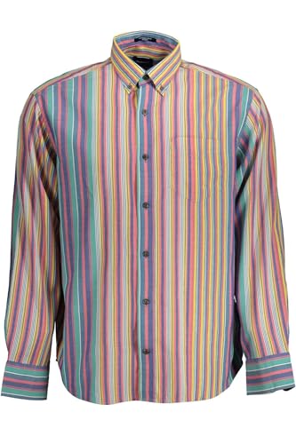 Chemise bleue GANT homme à manches longues en coton élégant