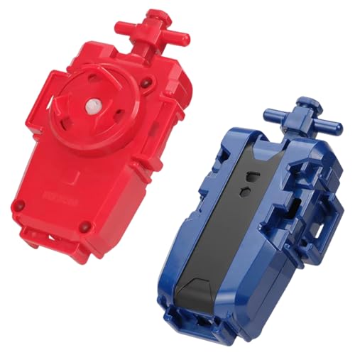 GWEOR Toupie X Lanceur de Cordes Rouge Bleu, 2 toupies Starter Pack, Lanceur beyblade x, Toupie beyblade x avec lanceur, Lanceur de X Gyros, Compatible avec...