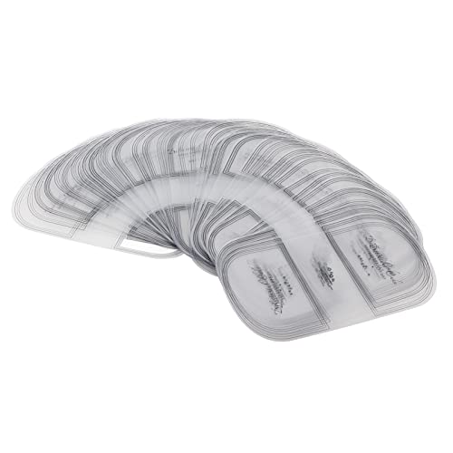 Cloimei 100 piezas semicírculo envoltura de borde de pastel collar transparente para hornear Material PET de alta calidad antiadherente para pastel de mousse decoración de pastel d