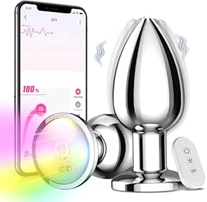 Glanvoo Regenbogen-LED Analplug mit App Fernbedienung