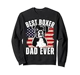 Photo Gallery best boxer dad ever - usa flag dog lover design felpa Photo Gallery best boxer dad ever - usa flag dog lover design felpa