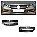 Compatible For Benz SLK Class R172 W172, 1Pair Car Front Bumper Fog Light Grille Cover With Chrome Frame