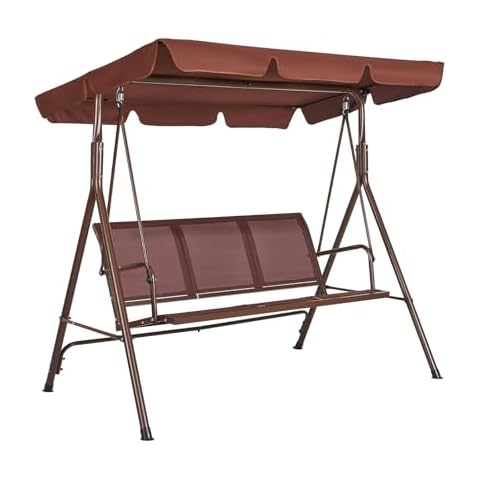 Balançoire VEVOR 3 Places avec Auvent Cover