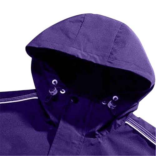 Finelylove Mens Rain Jacket Waterproof Lightweight Hooded Windbreaker Fashion Casual Light Jacket Outdoor Rain Coats3