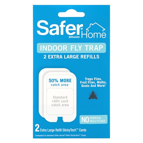 Image of Safer Home SH5032XL Trap Refill Pack of Extra Large Glue Cards for SH502 Indoor Fly Trap, Official Safer Home Refills with StickyTech Glue Technology, 2 Count, 2XL (Pack of 12)