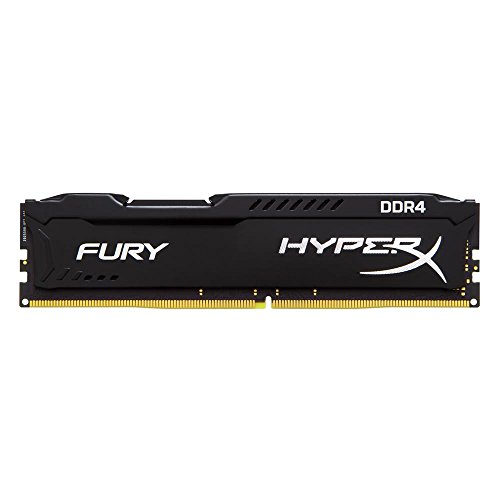 HyperX Fury Memoria 8 GB, 2133 MHz, DDR4, Non-ECC CL14 DIMM, Compatibile con Skylake, Nero/Antracite
