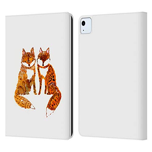 Étui antichoc iPad Air 11 portefeuille en cuir contre rayures motif Renards Wyanne