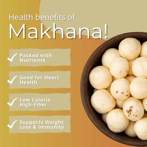Image of VinodRatna Prince Makhana, 250 g, Fit for Fasting | Foxnuts, Lotus Puffs | Rich in Calcium, Maintains Weight, Healthy Snacks