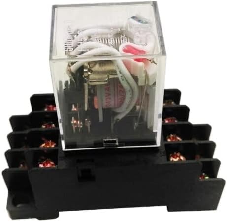 10pcs HH54P Relay Set Small-Sized General Purpose AC220V DC12/24V Silver Point Copper Foot