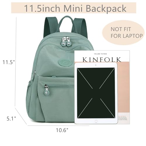 Image of Tanweibago Mini Nylon Women Backpacks,11L Small Ladies backpacks Casual Lightweight Women Shopping Travel Daypack (Navy Blue)