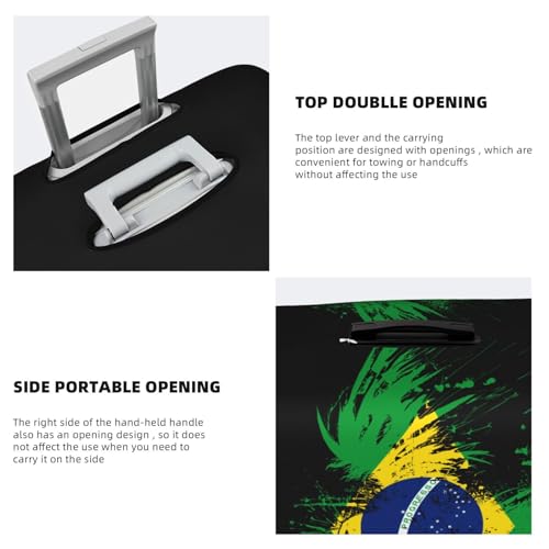 Travel Luggage Cover Brazil Brazilian Flag Fashion Washable Baggage Suitcase Protector Fit For Luggage Large4
