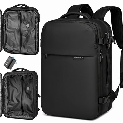 BOXFABLE 45L Travel Backpack with Vacuum Compression System Fits 16 Laptop