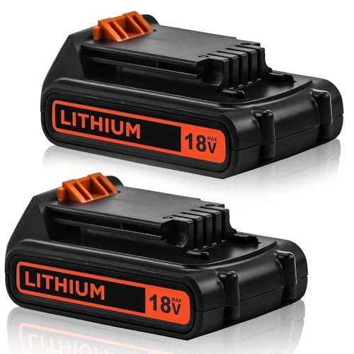 Powayup 2Pezzi LB2X4020 18V 3.6Ah Ricambio Batteria per Black Decker 18V BL2018 LBXR20 LBXR20-OPE LB20 LBX20 LBXR20B-2 LBXR2020-OPE LST220 BL2018-XJ BL1815-XJ
