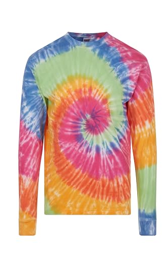 DARESAY Long Sleeve Tie Dye T-Shirt, for Men, Women and Teens (Up to 5XL)