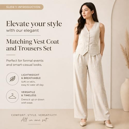 Image of Women Cotton Blend Western Co-Ord Set | Stylish Top & Pant Set for Women | Dress For Womens | Casual High Waist Solid Pant Outfit