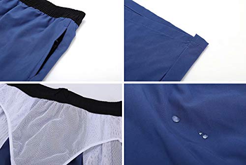 Image of Tyhengta Men's Swim Trunks Quick Dry Beach Shorts with Zipper Pockets and Mesh Lining