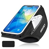 Sportarmband Mit Kopfhörer Tasche Handytasche Joggen Sport für iPhone 16 Pro Max 15 Pro 14 13 12 Galaxy S25 Ultra S24 S23, Xiaomi Huawei Handyhalterung Joggen Arm Handyhülle Running Armband