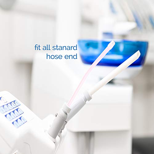 JMU Dental Evacuation Tips, 100Pcs HVE Disposable High Volume Suction