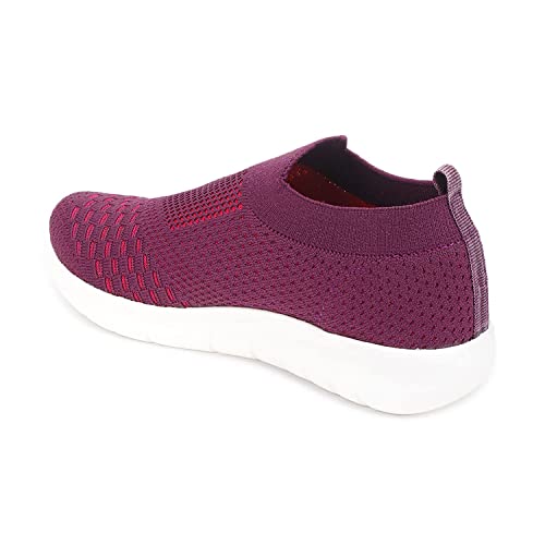 Image of Marc Loire Women's Lightweight Athleisure Knitted Active Wear Slip-On Casual Shoes