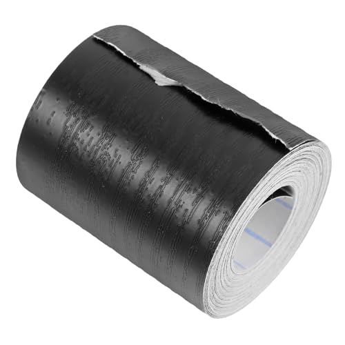 Hemobllo Armário 1 Rolo Fita de veio de madeira borda de bétula adesivo de canto de parede decorativ